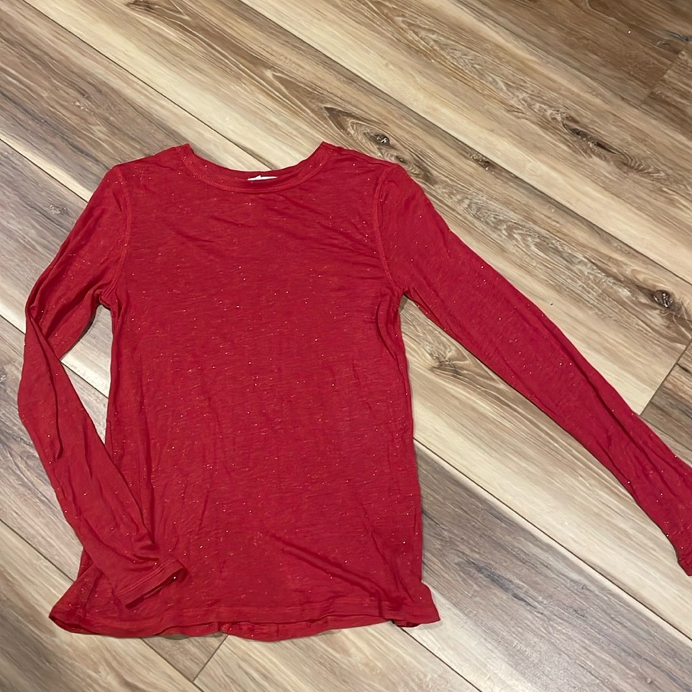 Red sparkly long sleeve